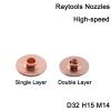 CO2 Laser Nozzle, High-Speed, Single/Double Layer, 32 mm Diameter, 1.0–4.0 mm Caliber, for Fiber Laser Cutting Heads and CO2 Laser Equipment (4.0 mm, Single Layer) view 2