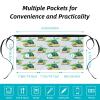 VAPOKF Waist Aprons, 3-Pack, Avocado Pattern, 3 Pockets, 23.6 x 12 in view 3