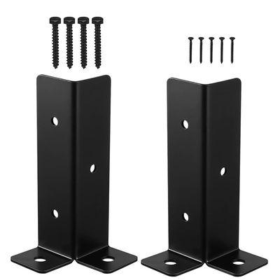 Toddmomy 1-Set Metal Ground Brackets for Garden Fences, Fence Support Base Kit, Sturdy