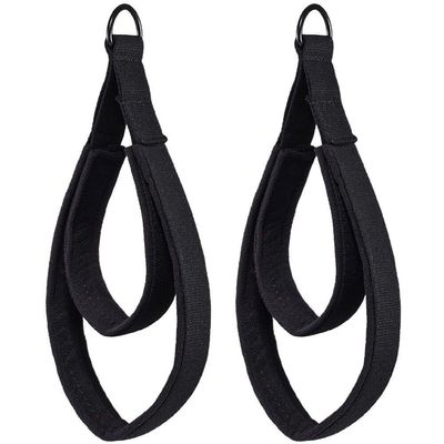 2-Piece Pilates Straps with Double Loops and D-Rings