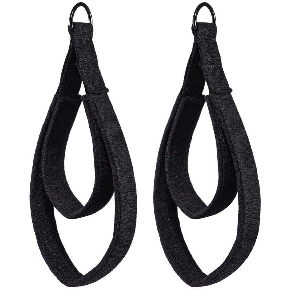 2-Piece Pilates Straps with Double Loops and D-Rings