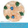 11.8-Inch Round Stepping Stone for Garden Lawns and Backyard Paths, 1 or 6 Pieces, Animal Print (Blue Ladybug) view 3