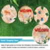 11.8-Inch Round Stepping Stone for Garden Lawns and Backyard Paths, 1 or 6 Pieces, Animal Print (Blue Ladybug) view 4