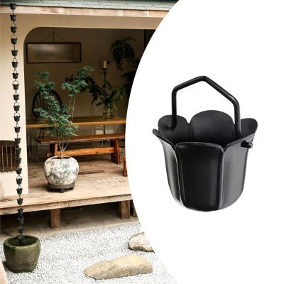 Pellet Rain Chain for Outdoor Downspouts, Adjustable Length (260 cm/8.5 ft; 1 × 100 cm/3.3 ft)