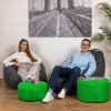 Bruni Pouf M in Green, Round Seat Pouf for Indoor and Outdoor Use view 3