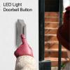 Classic Wired LED Doorbell Button, Metal Wall-Mount view 3