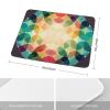 Square Mouse Pad with Non-Slip Rubber Base, Geometric Circle Design, Stitched Edge, 20.1 x view 2