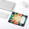 Square Mouse Pad with Non-Slip Rubber Base, Geometric Circle Design, Stitched Edge, 20.1 x view 4