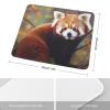 Square Red Panda Mouse Pad with Non-Slip Rubber Base, 9.8 x 11.8 in view 2