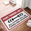 KAXW Doormat for Entryways, “Ram’s Parking Lot” Design, 50 x 80 cm view 1