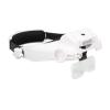 Headband Magnifier with 3 LEDs, Adjustable Rechargeable, 23 Magnification Options view 2