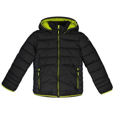 CMP - Kids' Nylon Vest with Attached Hood, Black, 176
