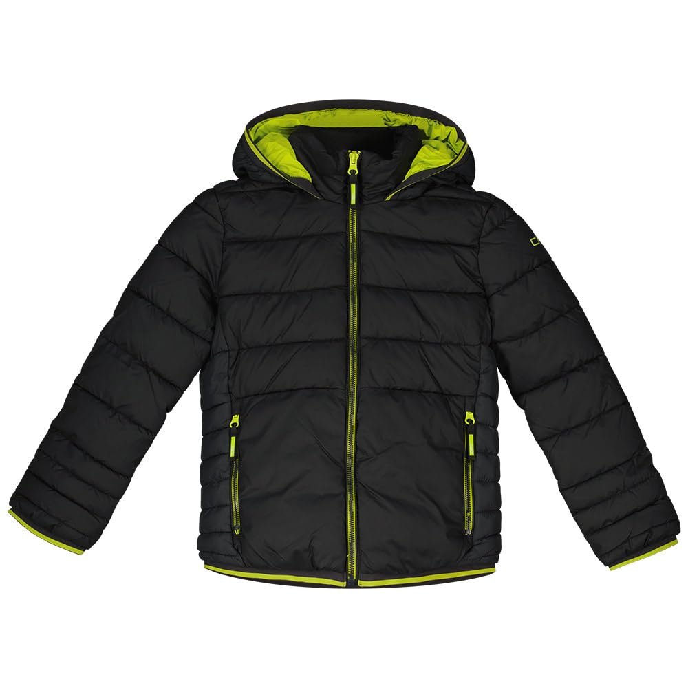 CMP - Kids' Nylon Vest with Attached Hood, Black, 176