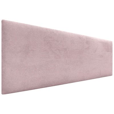 DHOME Solid Corduroy Upholstered Headboard, Dusty Pink, 145 cm