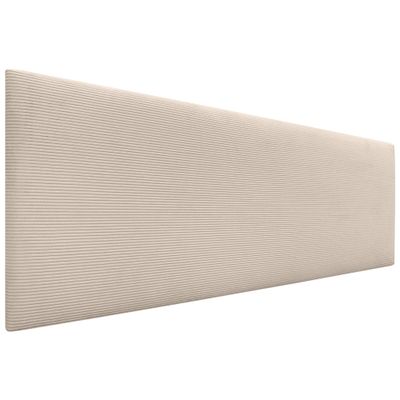 DHOME Solid-Color Corduroy Headboard, High-Quality Modern Upholstered Headboard (Beige, 145 cm)