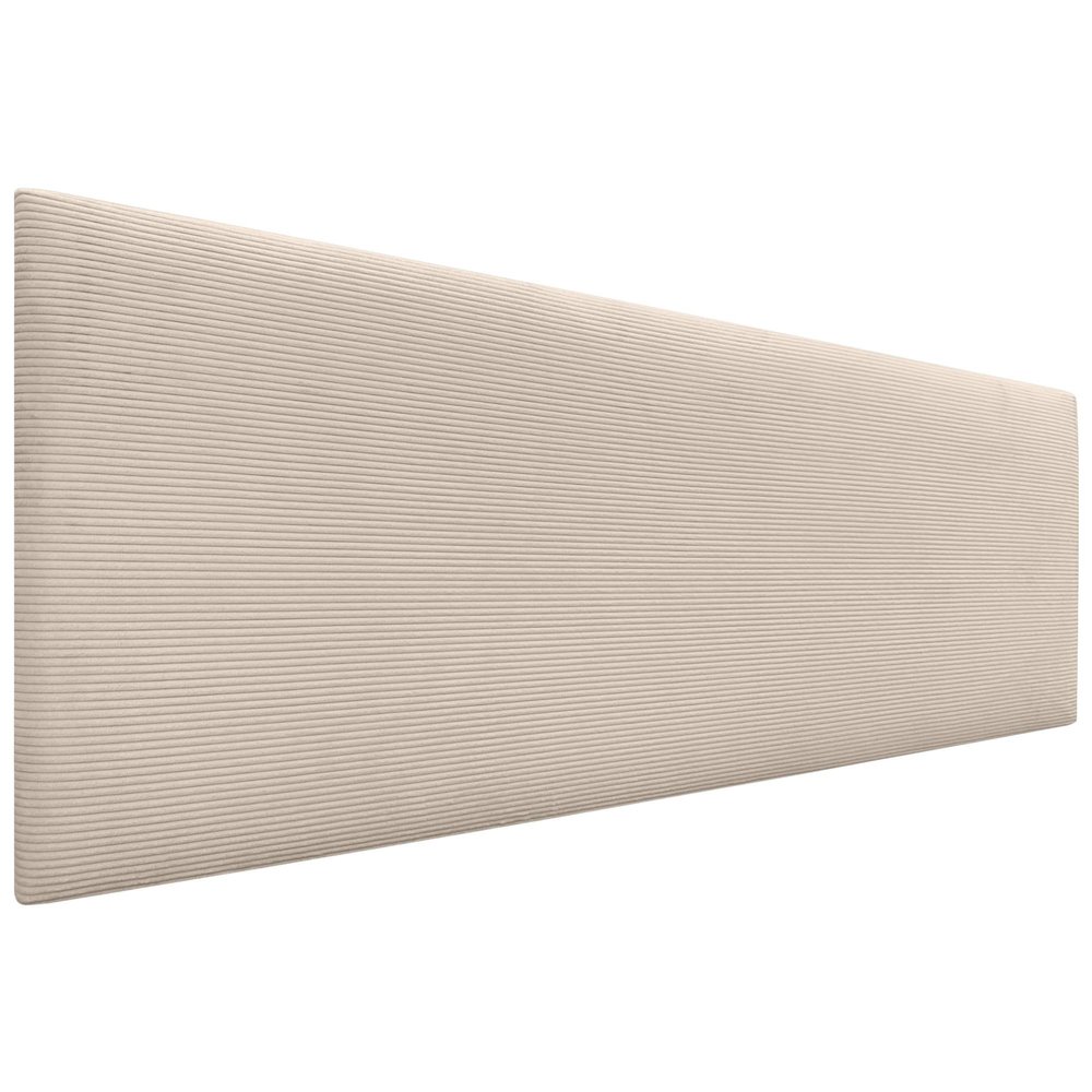 DHOME Solid-Color Corduroy Headboard, High-Quality Modern Upholstered Headboard (Beige, 145 cm)