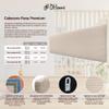DHOME Solid-Color Corduroy Headboard, High-Quality Modern Upholstered Headboard (Beige, 145 cm) view 2