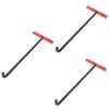 PartyKindom 3-Piece Manhole Hook Lifting Tool, Sturdy Alloy Manhole Cover Lifter for Quick and Safe Lifting view 1