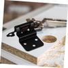 ORFOFE 2-Piece Self-Closing Cabinet Hinges, Black Metal Corner Hinges view 3