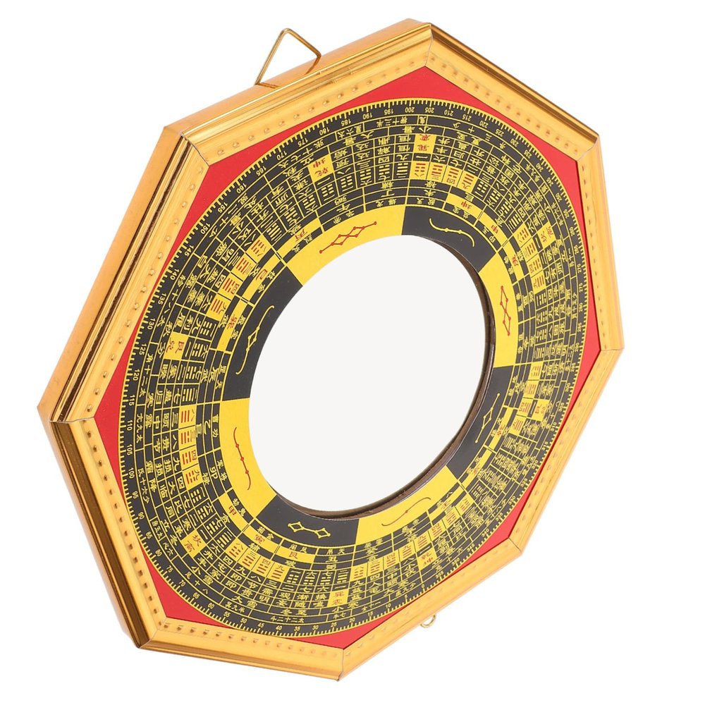 TOPBATHY Convex Outdoor Mirror, Chinese Feng Shui Bagua Mirror for Decoration and Blessing