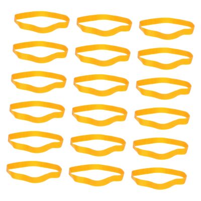 Wide Yellow Rubber Bands, 28 Pieces, Durable
