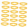 Wide Yellow Rubber Bands, 28 Pieces, Durable view 1