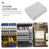 HOMSFOU Iron Electronics Project Enclosure, Gray DIY Junction Box with Front and Back Panels view 2