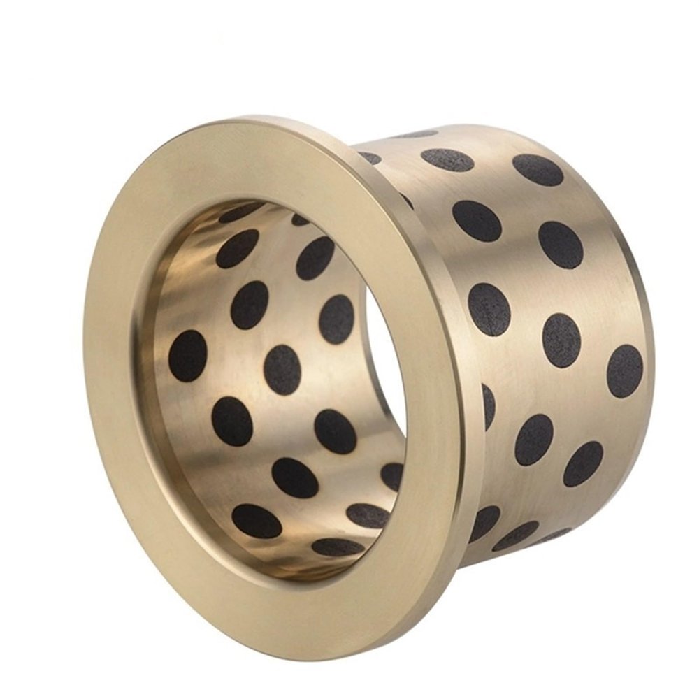 1-Piece 18 mm ID Copper Sleeve Self-Lubricating Flanged Bushing, Wear-Resistant (JFB 18X24X40-32X3)
