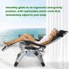 Black Zero Gravity Lounge Chair with Headrest, 200 kg Capacity view 2