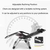 Black Zero Gravity Lounge Chair with Headrest, 200 kg Capacity view 3