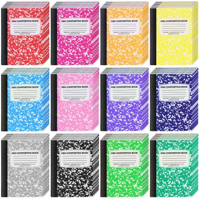 UZLU Mini Notebooks, 11.4 x 8.2 cm, Ruled, 72 Count