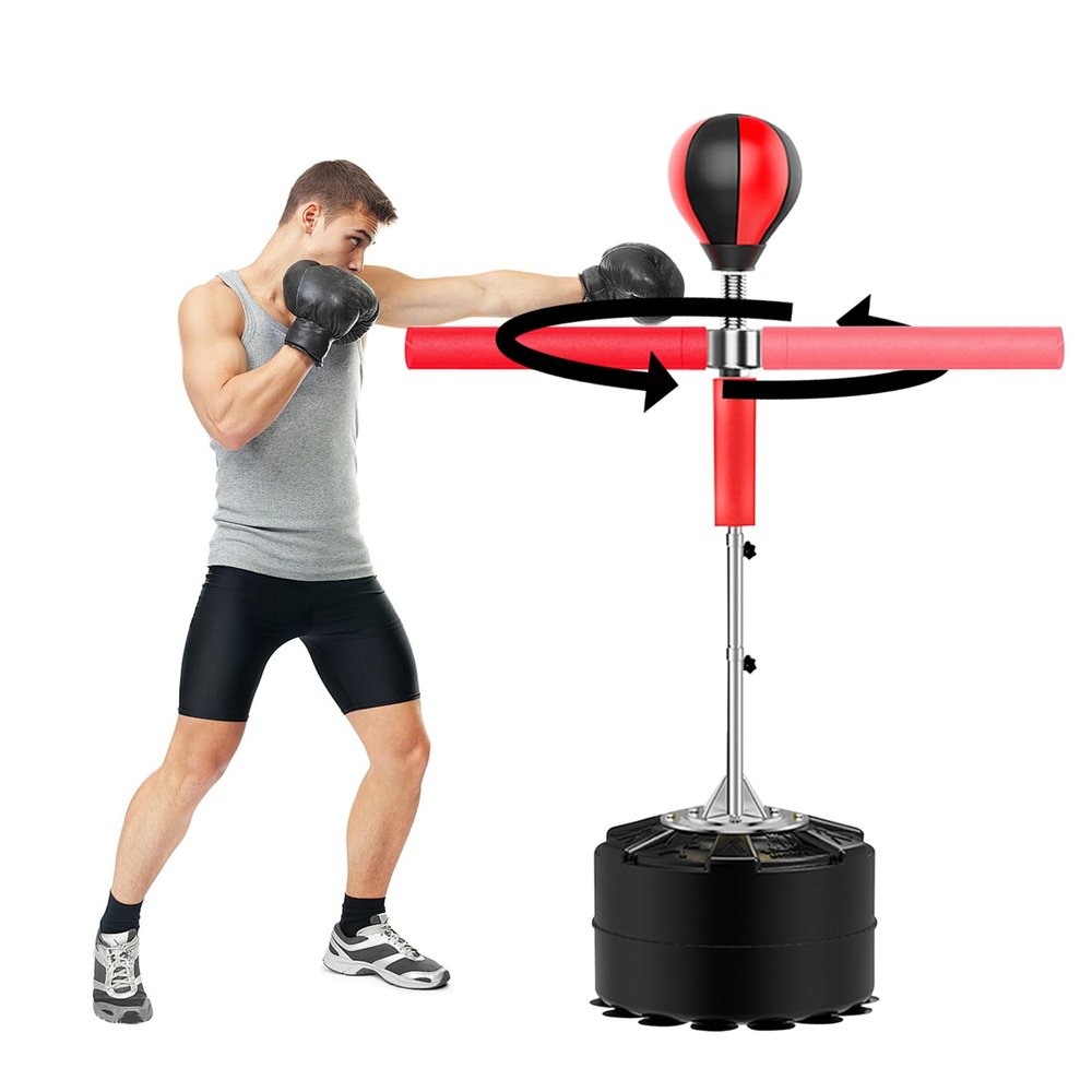1.9 m Height-Adjustable Standing Boxing Bag Set