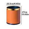 10 L Orange Open-Top Double-Layer Trash Can view 2