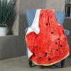 Zghhc Funny Watermelon Blanket for Children and Adults, Flannel Wrap Blanket view 4