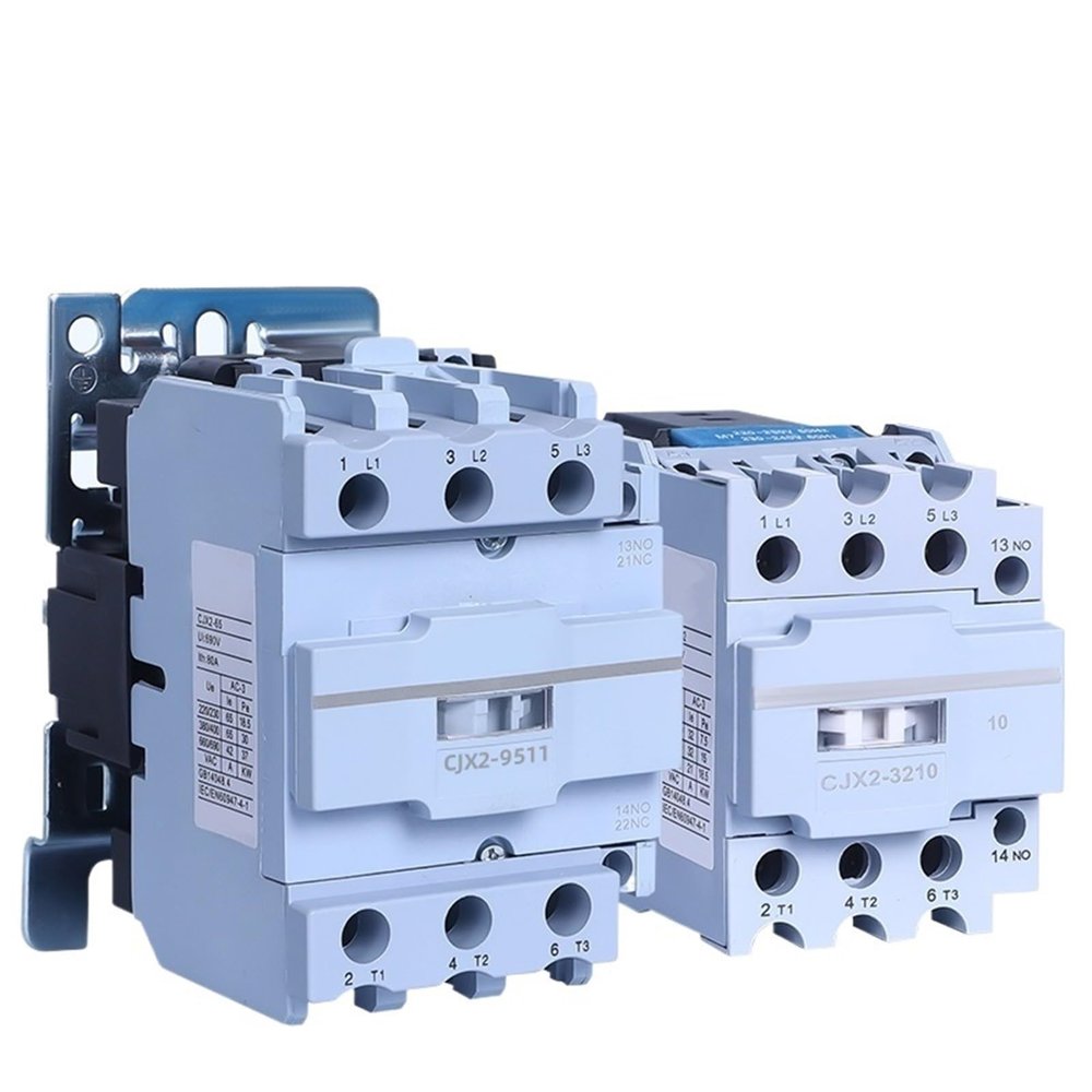 CJX2 4011-9511 AC Switch for Industrial Equipment, 24/36/48/110/220/380 V, Pure Copper Coil, 1 NO + 1 NC, 1 Piece (CJX2-8011, 110 V)