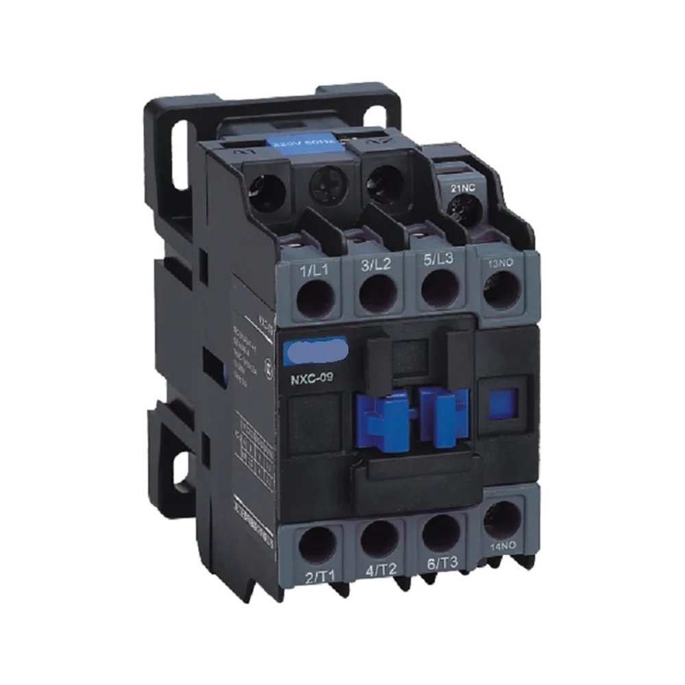 1-Piece NXC-09 9A AC Contactor, CJX2-0910/0901 NO/NC, 3-Phase DIN Rail Mount, 220V