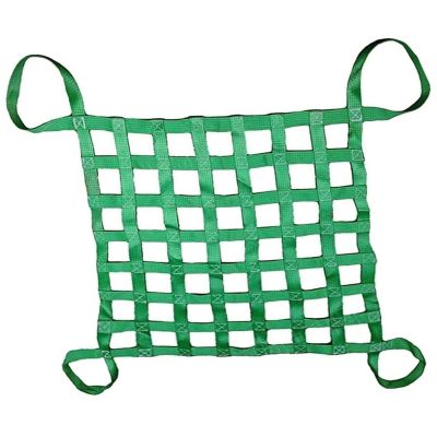 PAUANI Hanging Cargo Net, Polyester Lifting Net, 2 x 2 m, 15 cm Mesh, 2.5 t Load