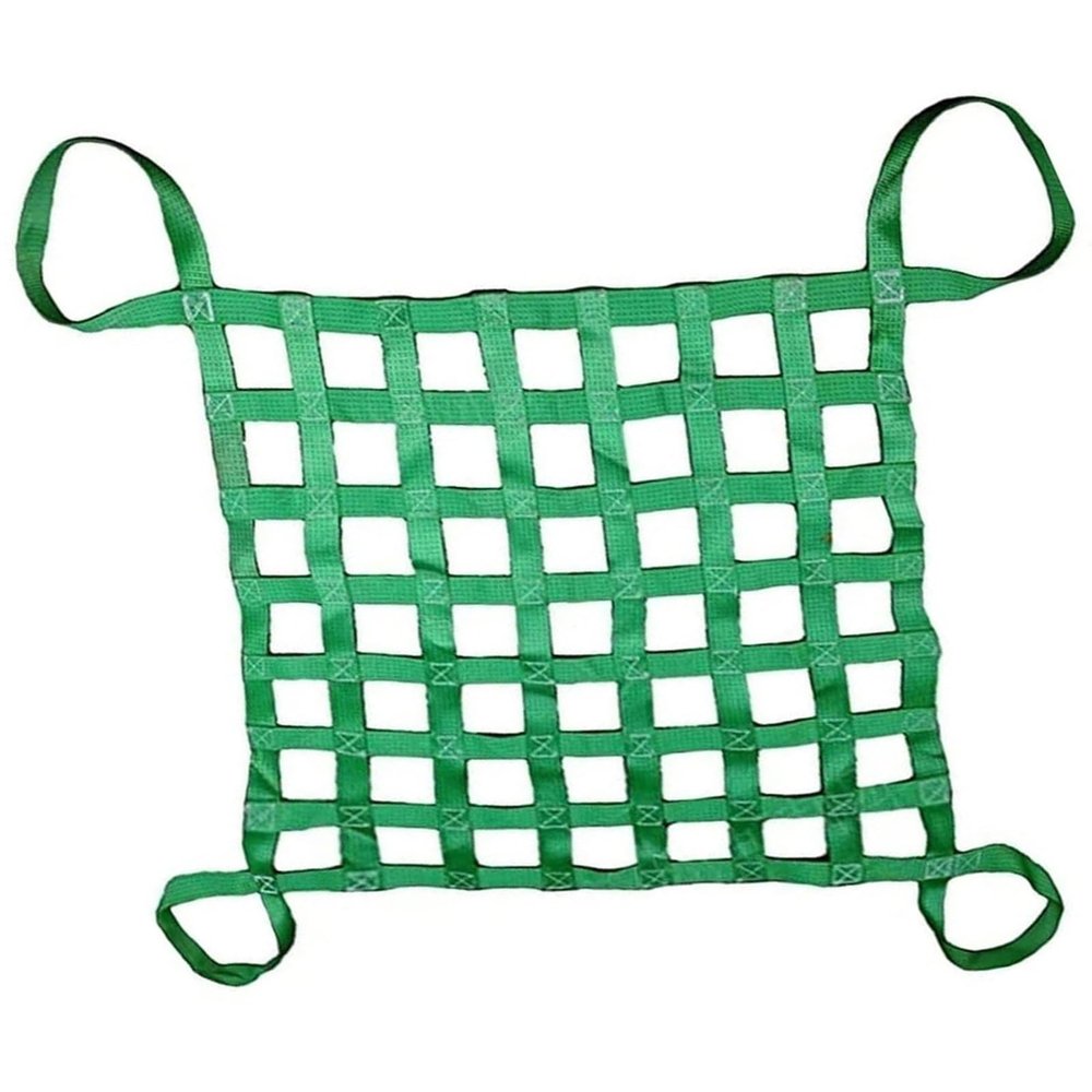 PAUANI Hanging Cargo Net, Polyester Lifting Net, 2 x 2 m, 15 cm Mesh, 2.5 t Load
