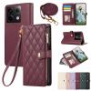 FERLAN Phone Case Compatible with vivo Y17S/Y33T 4G, Premium PU Leather Wallet Flip Case with Zipper, Magnetic Closure, Card Slots, Stand Function, Red view 1
