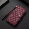 FERLAN Phone Case Compatible with vivo Y17S/Y33T 4G, Premium PU Leather Wallet Flip Case with Zipper, Magnetic Closure, Card Slots, Stand Function, Red view 3