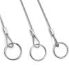 JMORCO 10-Pack 2 mm PVC-Coated Stainless Steel Wire Rope Lanyards, 0.5 m view 3