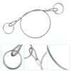 JMORCO 10-Pack 2 mm PVC-Coated Stainless Steel Wire Rope Lanyards, 0.5 m view 4