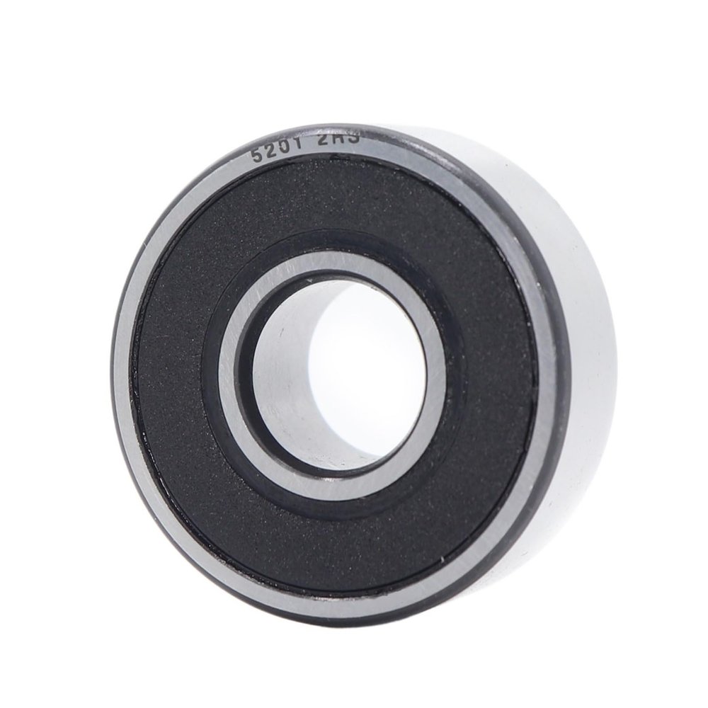 Bimetal Seal Shield Miniature Ball Bearing, 5201-2RS, 12 x 32 x 15.9 mm