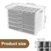 90-Compartment Rock Display Case for Kids, Acrylic Crystal Storage Box with 5 Drawers view 4