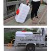 ZfgG Outdoor Water Storage Tank, Food-Grade Rectangular Rainwater Collection Tank with Lid, Faucet, and Handle view 3