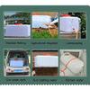 ZfgG Outdoor Water Storage Tank, Food-Grade Rectangular Rainwater Collection Tank with Lid, Faucet, and Handle view 4