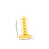 CIYODO Adjustable Lollipop Stand, 1 Pc, PP, 6-Tier, Yellow view 2
