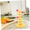 CIYODO Adjustable Lollipop Stand, 1 Pc, PP, 6-Tier, Yellow view 4