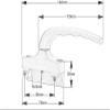 JNHGSHUAISDF Window Lock and Handle, Door and Window Hardware, Zinc Alloy, Gray view 2