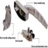 JNHGSHUAISDF Window Lock and Handle, Door and Window Hardware, Zinc Alloy, Gray view 4